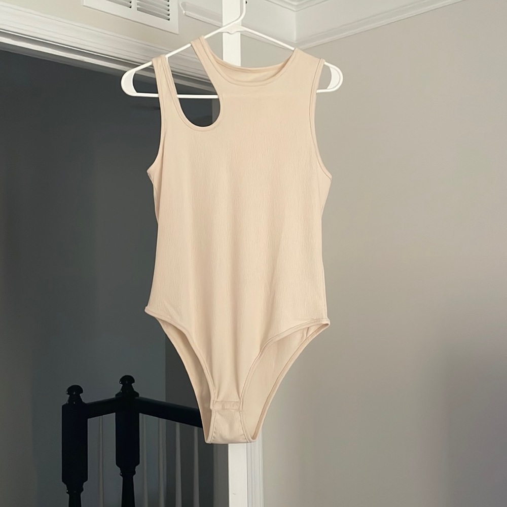Cream Bodysuit.